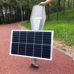 Lampă solară stradală LED 1200W Jortan, panou fotovoltaic orientabil, acumulator lithium, telecomandă 2