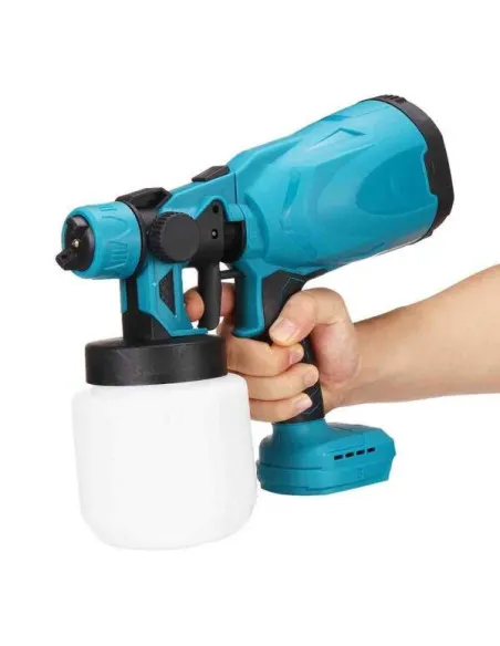 Pistol de Vopsit cu Acumulator Dasgut 24V, 2 Acumulatori, Rezervor 800 ml, Debit 650 ml/min