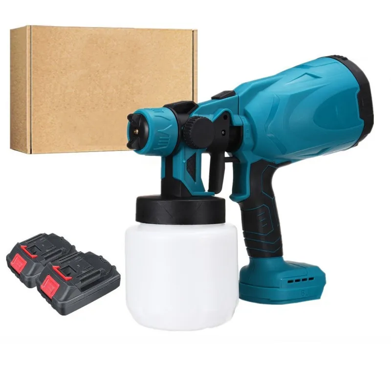Pistol de Vopsit cu Acumulator Dasgut 24V, 2 Acumulatori, Rezervor 800 ml, Debit 650 ml/min