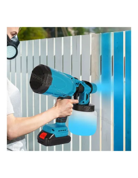 Pistol de Vopsit cu Acumulator Dasgut 24V, 2 Acumulatori, Rezervor 800 ml, Debit 650 ml/min