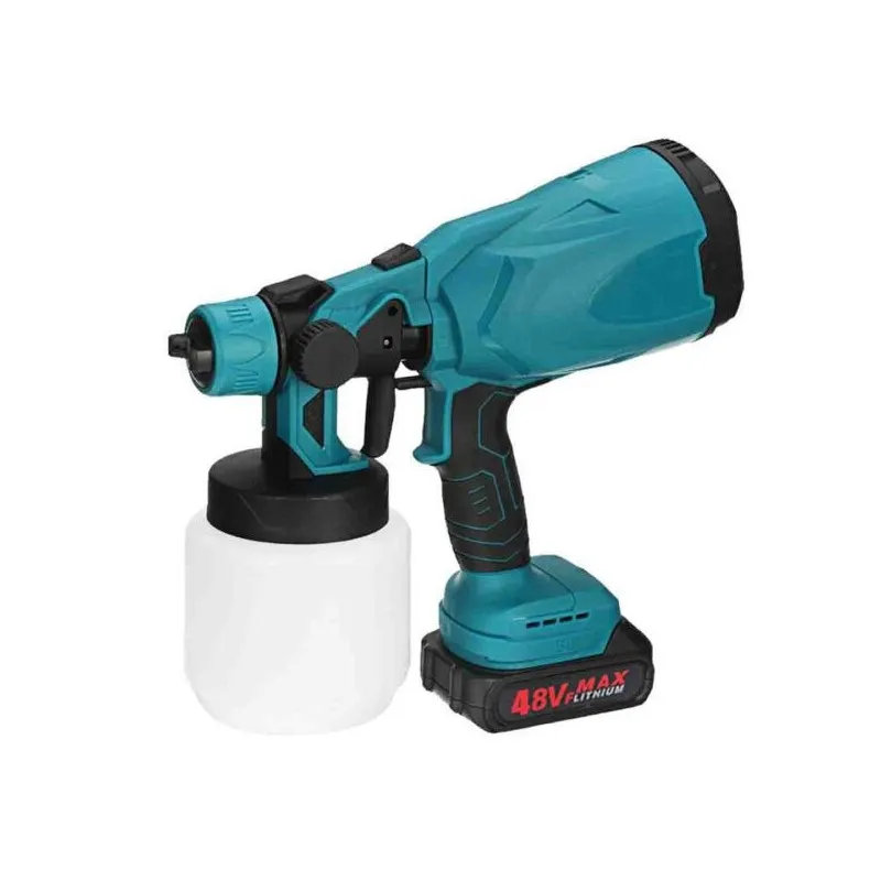 Pistol de Vopsit cu Acumulator Dasgut 24V, 2 Acumulatori, Rezervor 800 ml, Debit 650 ml/min