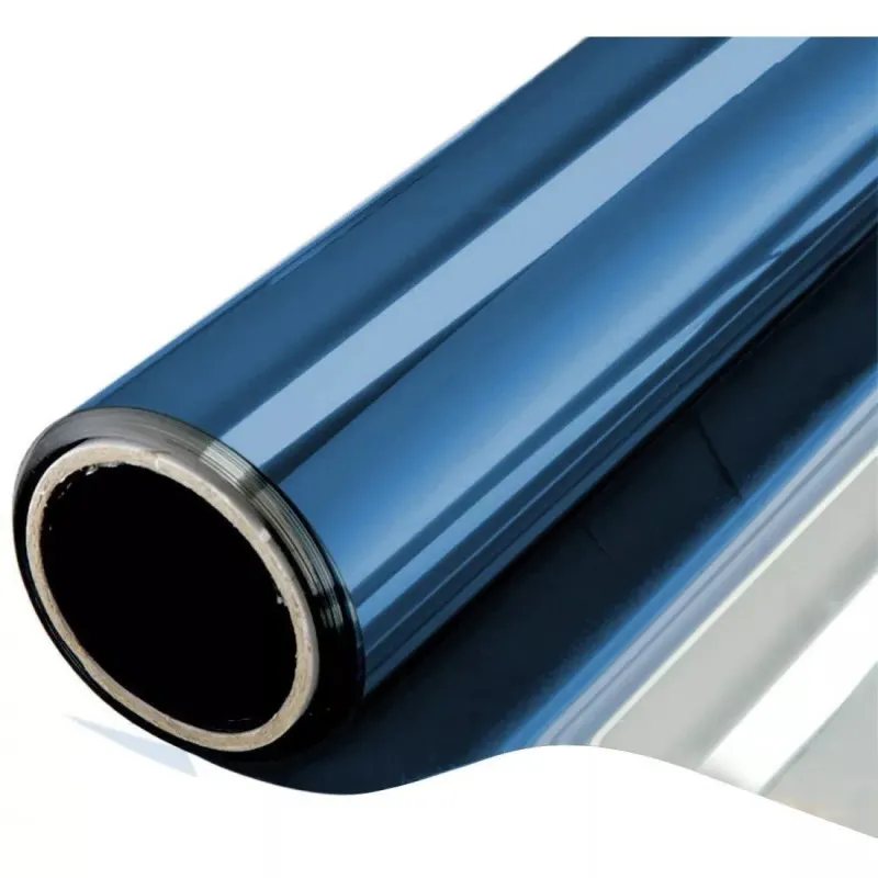 Folie protectie solara pentru geamuri interioare, cu efect de oglinda, UV, 60x300cm
