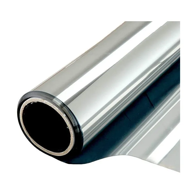 Folie protectie solara pentru geamuri interioare, cu efect de oglinda, UV, 60x300cm