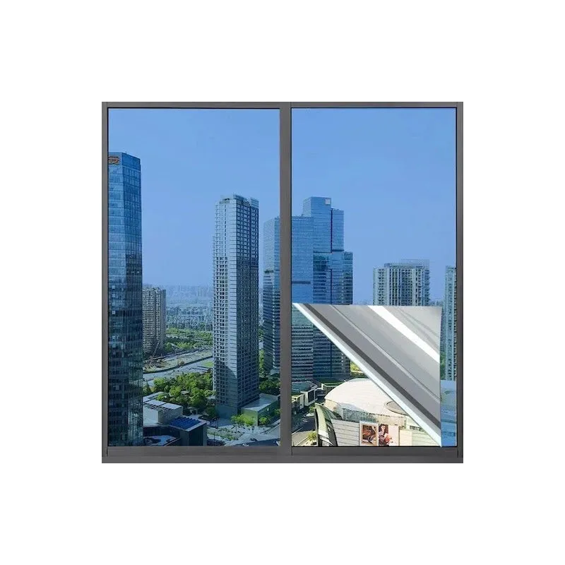 Folie protectie solara pentru geamuri interioare, cu efect de oglinda, UV, 60x300cm
