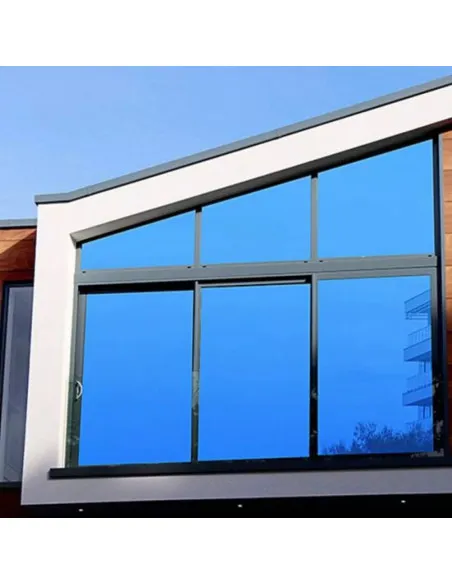 Folie protectie solara pentru geamuri interioare, cu efect de oglinda, UV, 60x300cm