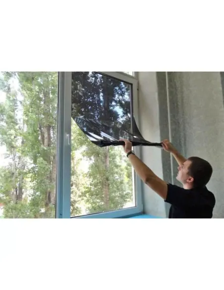 Folie protectie solara pentru geamuri interioare, cu efect de oglinda, UV, 60x300cm