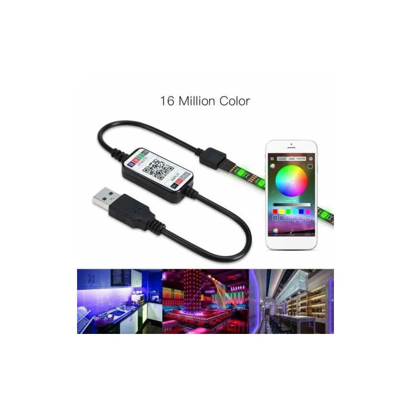 Banda Led decorativa pentru TV de 2m,cu usb