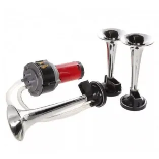Claxon 12V cu 3 goarne si compresor 2