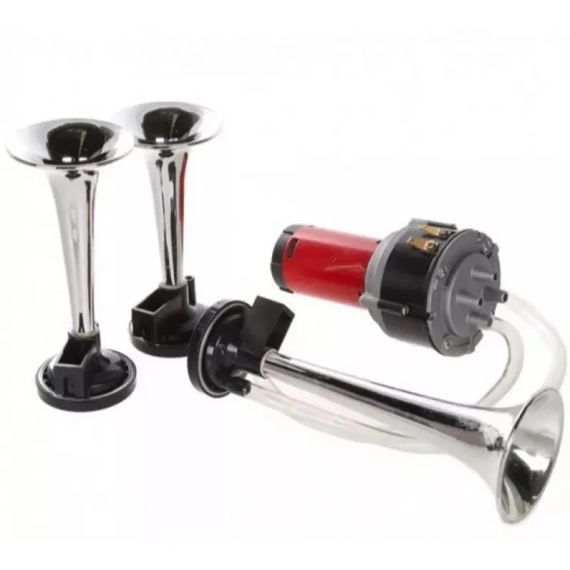 Claxon 12V cu 3 goarne si compresor