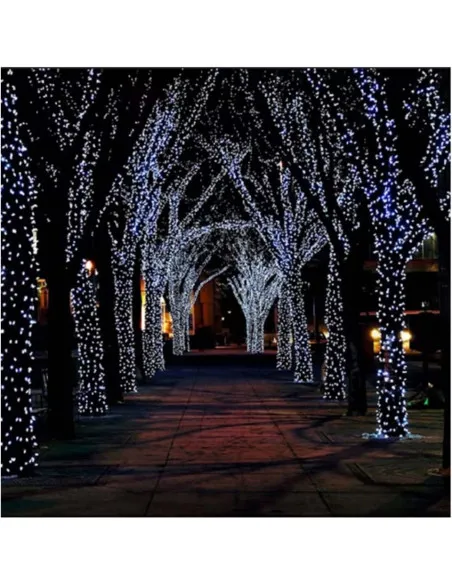 Instalatie tip banda cu led turnat, 100m cu 800 led-uri, interior/exterior, 8 jocuri de lumini, sir, IP44
