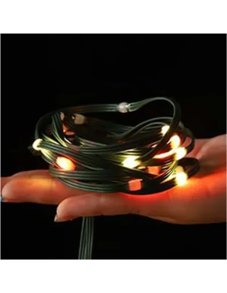 Instalatie tip banda cu led turnat, 100m cu 800 led-uri, interior/exterior, 8 jocuri de lumini, sir, IP44