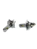 Set 2 becuri pentru faruri auto H4, 6000K, 12-24V, 18W HQ-1099, LED