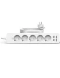 Prelungitor 5 prize, 2 porturi USB si 2 Type-C, 2m , Jortan