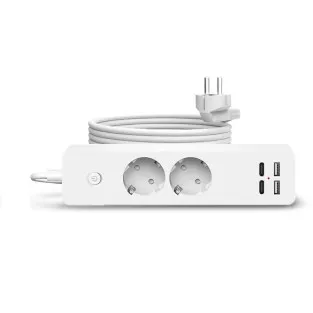 Prelungitor 2 prize, 2 porturi USB si 2 Type-C, 2m , Jortan