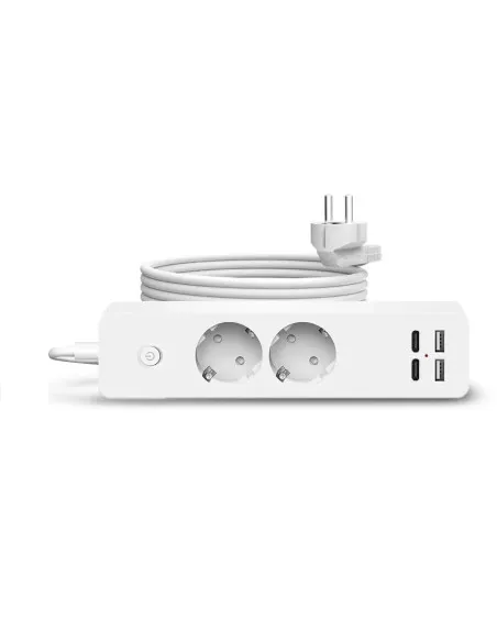 Prelungitor 2 prize, 2 porturi USB si 2 Type-C, 2m , Jortan