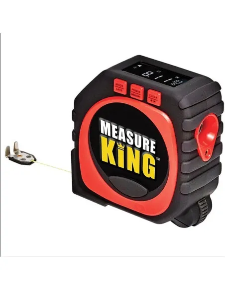 Ruleta Measure King, 3 modalitati de masurare, snur, rola si laser, afisaj LED