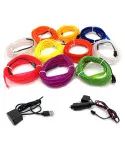 Banda decorativa auto LED 3 metri, pentru interior