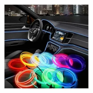 Banda decorativa auto LED 3 metri, pentru interior 2
