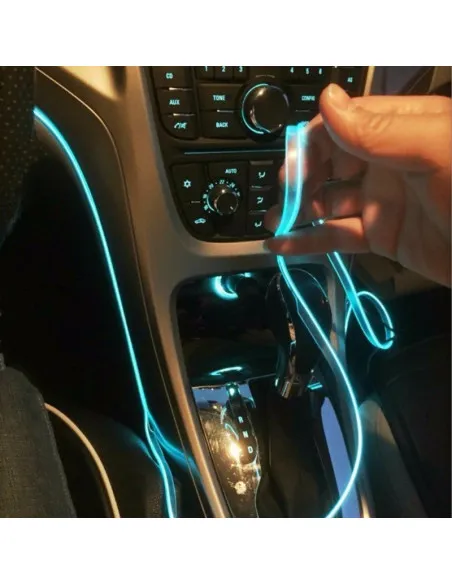 Banda decorativa auto LED 3 metri, pentru interior