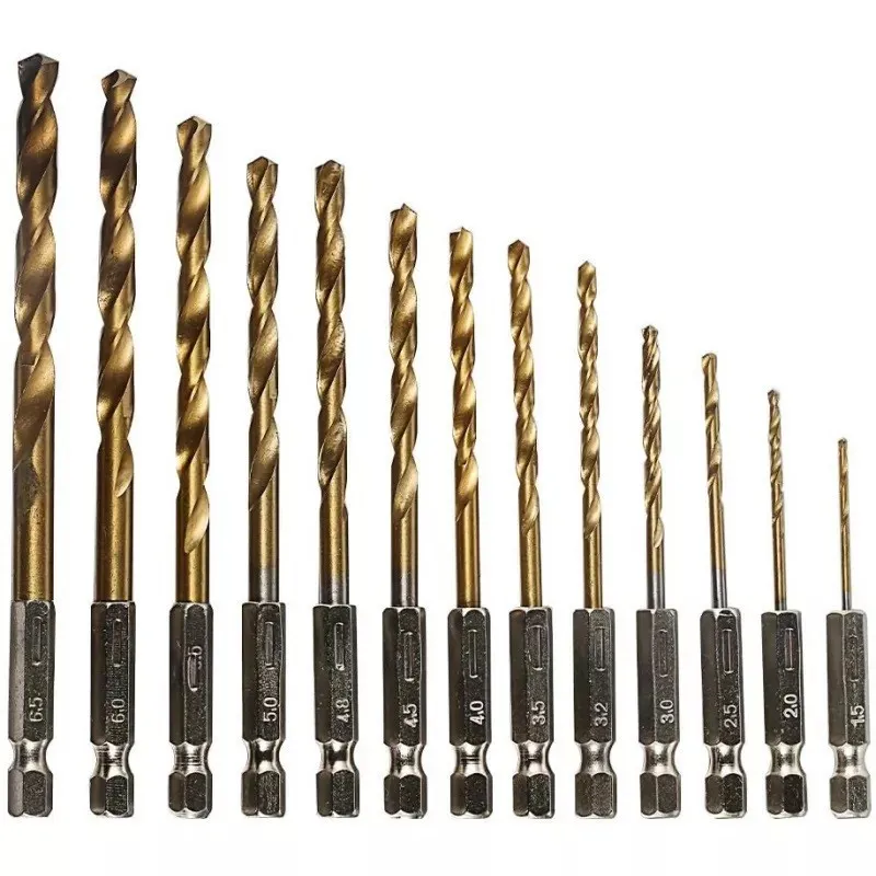 Set 13 burghie extel prindere hexagonala otel 1.5-6.5 mm