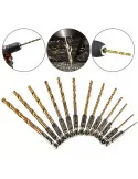 Set 13 burghie extel prindere hexagonala otel 1.5-6.5 mm