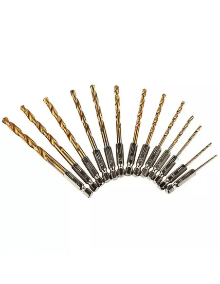 Set 13 burghie extel prindere hexagonala otel 1.5-6.5 mm