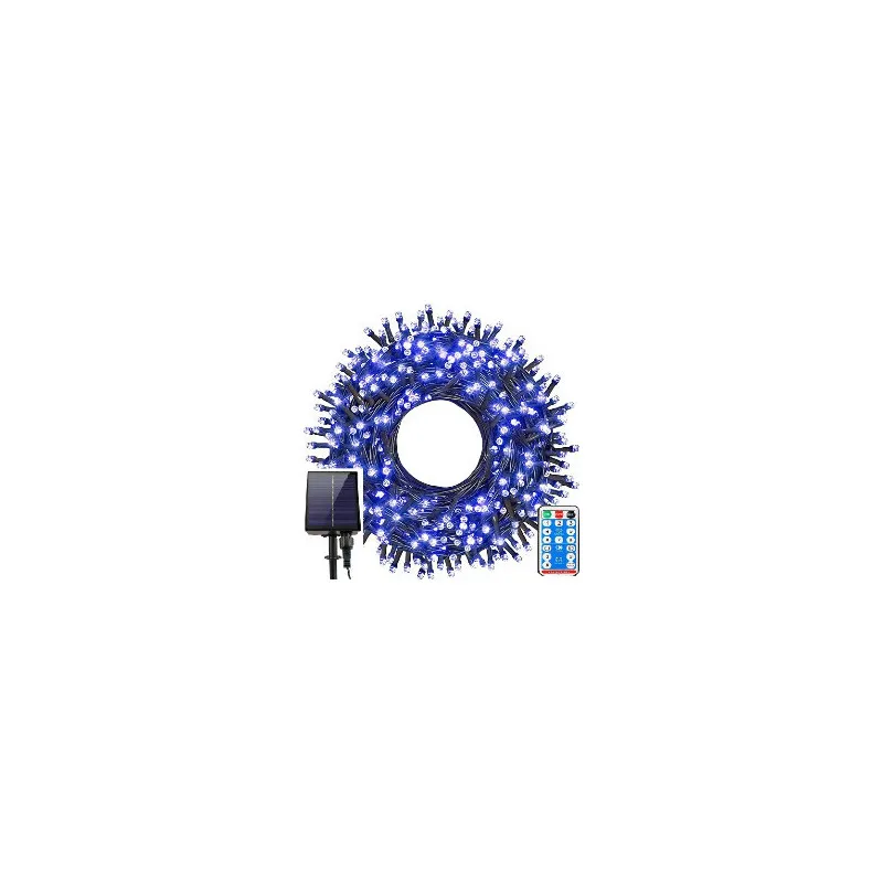 Instalatie solara sir 300 LED cu panou solar si controle,lungime 30 metri