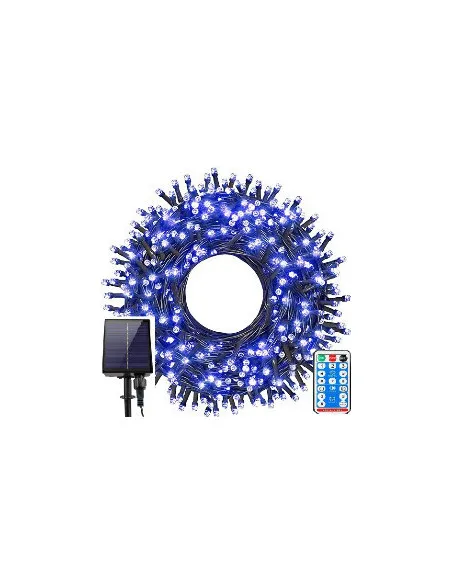 Instalatie solara sir 300 LED cu panou solar si controle,lungime 30 metri