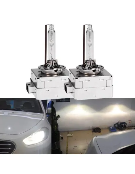 Set 2 becuri Xenon D1R White auto pentru far