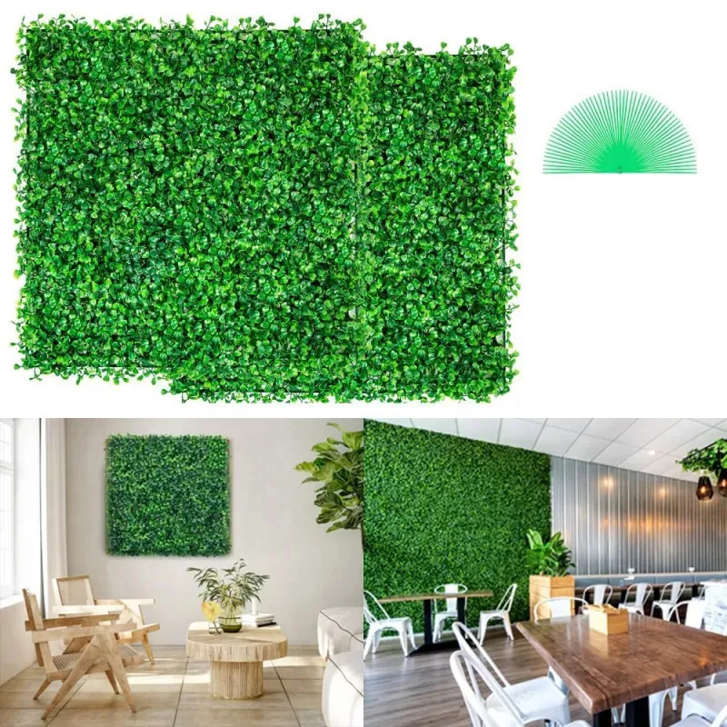 Set 5 x Gard artificial cu frunze din Cisimir 40 x 60cm