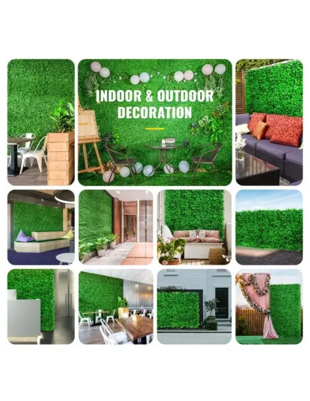 Set 5 x Gard artificial cu frunze din Cisimir 40 x 60cm