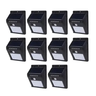 Set 10 Lampi Solare, portabile, cu senzor, 30 LED