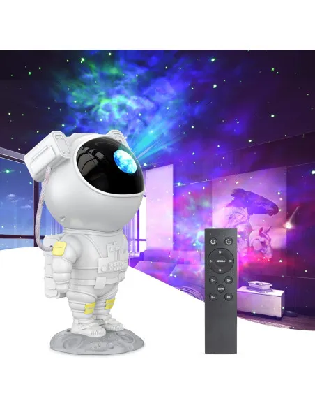 Proiector Astronaut Spațial LED & Laser RGB – Proiecție Stele și Nebuloase