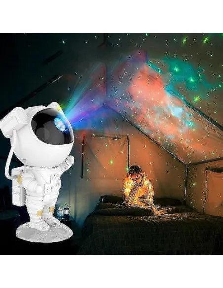 Proiector Astronaut Spațial LED & Laser RGB – Proiecție Stele și Nebuloase
