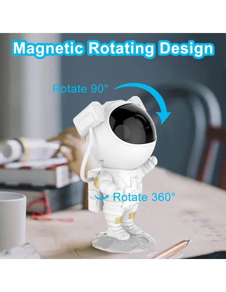 Proiector Astronaut Spațial LED & Laser RGB – Proiecție Stele și Nebuloase