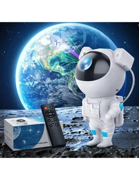 Proiector Astronaut Spațial LED & Laser RGB – Proiecție Stele și Nebuloase
