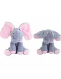 Elefant interactiv Peek-a-Boo din pluș