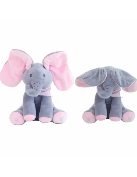 Elefant interactiv Peek-a-Boo din pluș