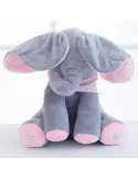Elefant interactiv Peek-a-Boo din pluș