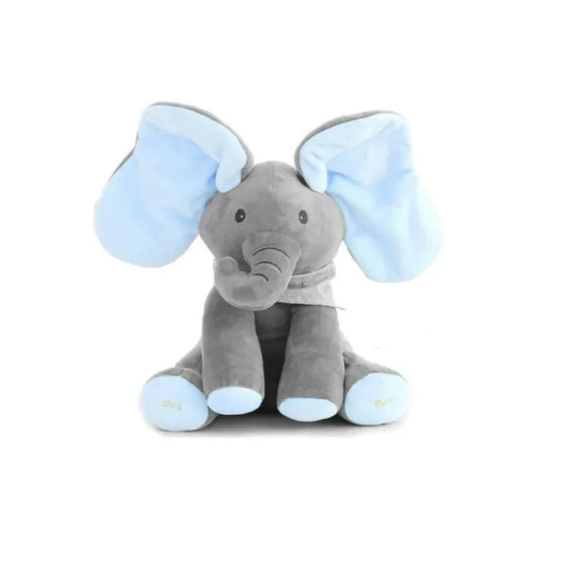Elefant interactiv Peek-a-Boo din pluș