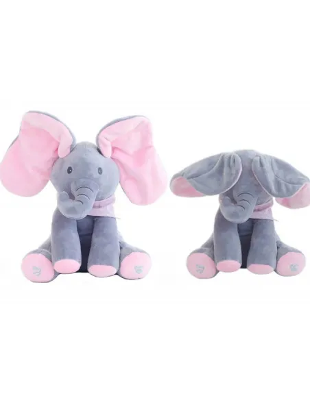 Elefant interactiv Peek-a-Boo din pluș