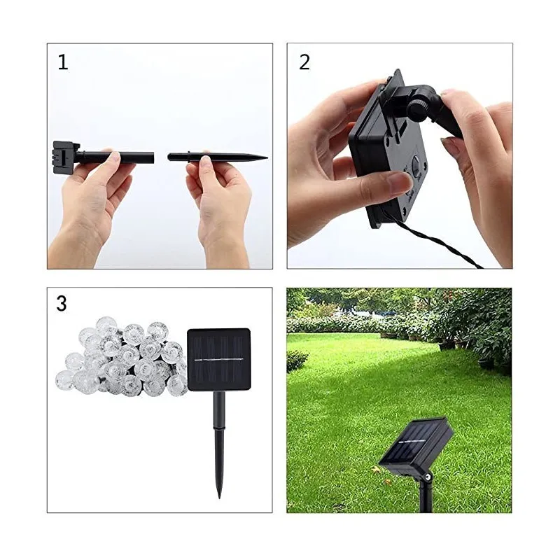 Ghirlanda lumioasa Waterdrop, cu incarcare