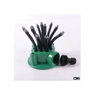 Set Furtun de gradina extensibil 60 m cu dispozitiv pentru pulverizarea apei + aspersor de stropit cu 12 duze 2