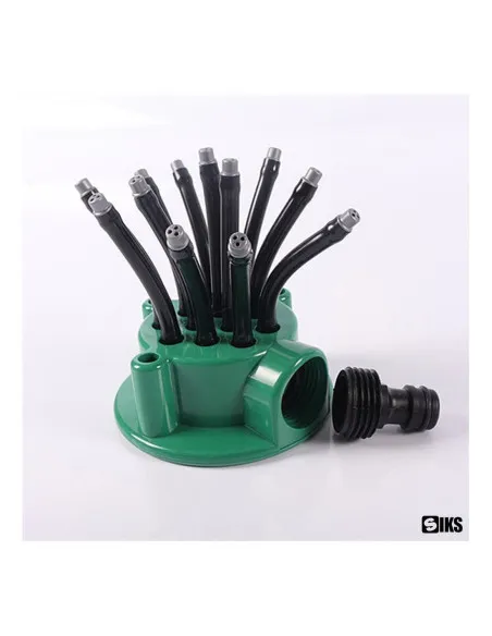 Set Furtun de gradina extensibil 60 m cu dispozitiv pentru pulverizarea apei + aspersor de stropit cu 12 duze