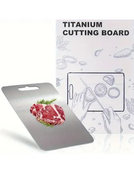 Set 3 tocătoare din titan, impermeabile, cu utilizare pe ambele fețe – 34×23 / 30×20 / 24×15 cm