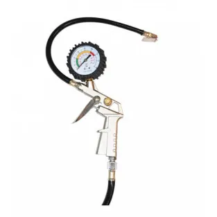 Furtun umflat roti cu manometru ext fi 10.5mm 13m 2
