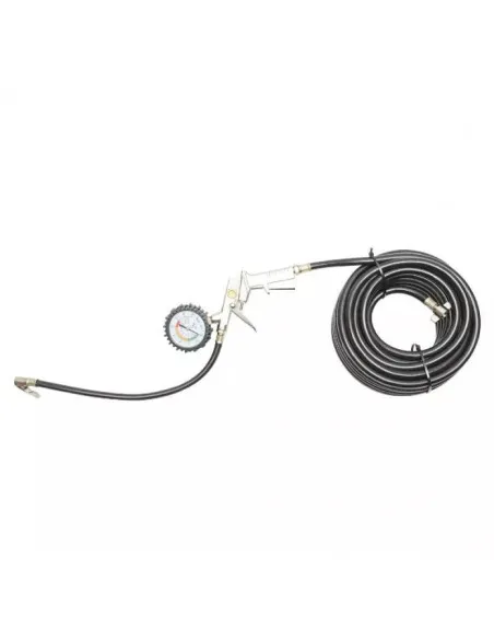 Furtun umflat roti cu manometru ext fi 10.5mm 13m