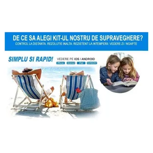 Sistem de supraghere CCTV AHD - KIT DVR 4 CAMERE EXTERIOR/INTERIOR, CU HDMI, INTERNET, INFRAROSU 2