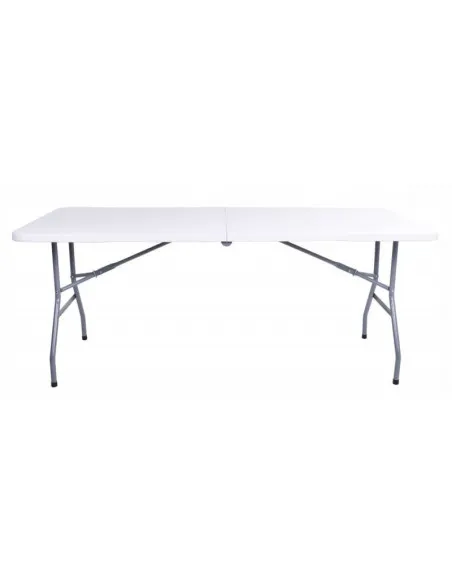 Masa pliabila pentru gradina, caterign, camping sau pescuit, tip valiza, 180x70x74 cm, alb