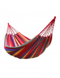 Pachet promotional Hamac multicolor + Sezlong Portabil Lazy Bed 2